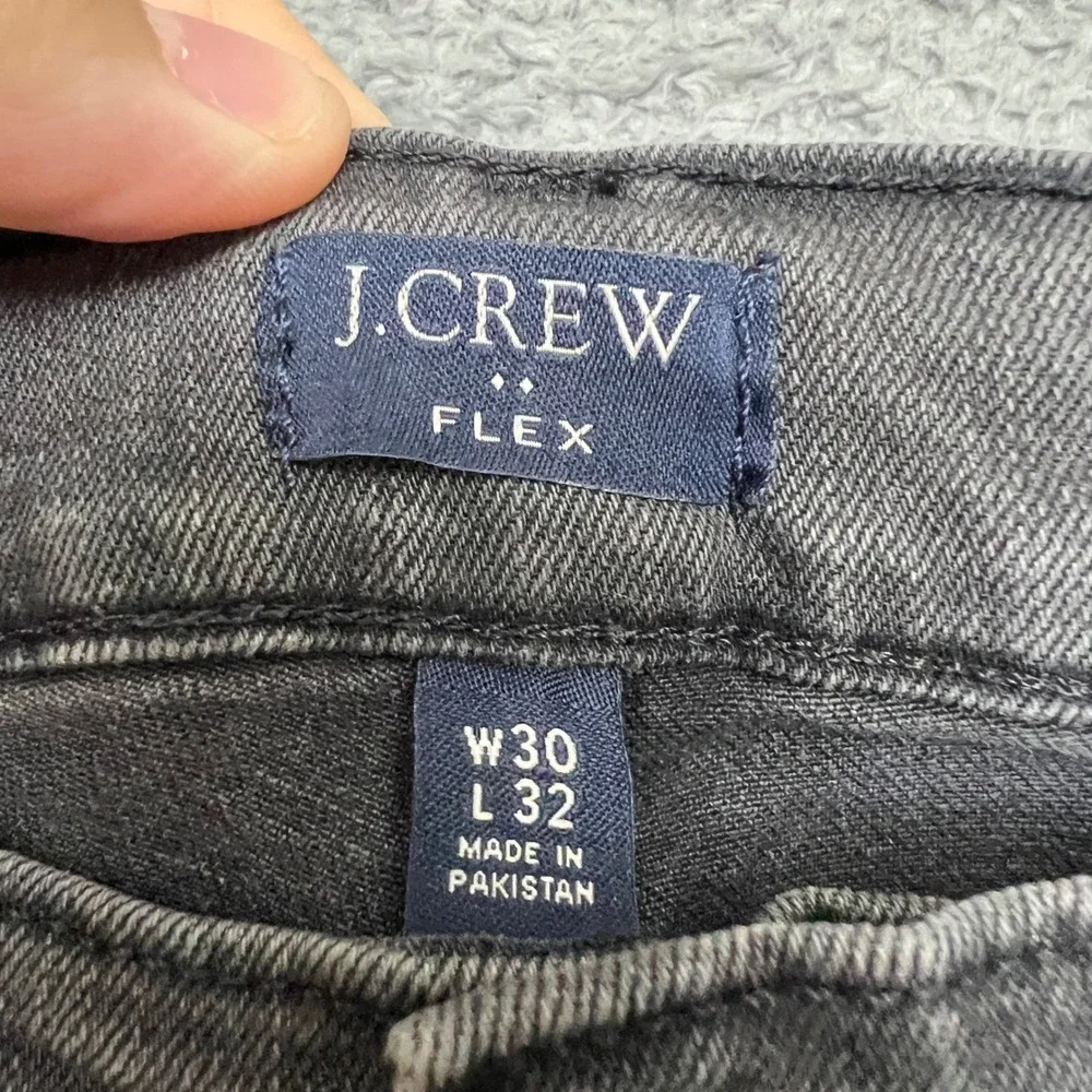 J.Crew Slim Jeans Mens 30x32 Grey Excellent Flex Stretch Denim Faded Wash‎